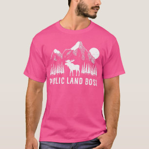 Camping-Jagd auf den Boss-Earth-Tag T-Shirt