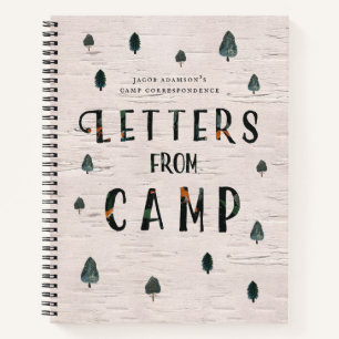 Camping Journal Briefe vom Camp Journal Notizbuch