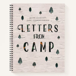 Camping Journal | Buchstaben aus dem Camp Journal Notizbuch