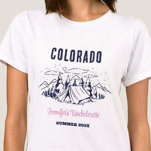 Camping-Junggesellinnen-Party Mädchen-Trip Familie T-Shirt