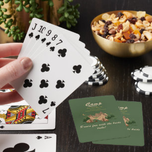 Camping-Junggesellinnen-Wochenende-Abenteuer Spielkarten