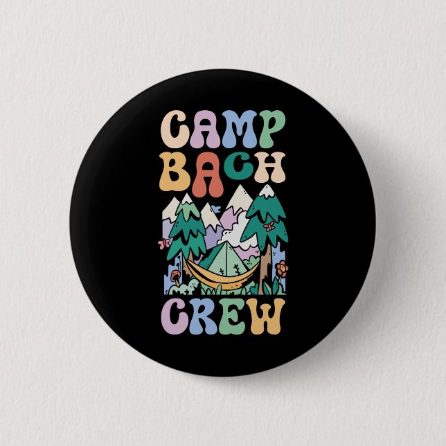 Camping Junggesellinnenabschied Camp Bachelorette  Button (Vorderseite)