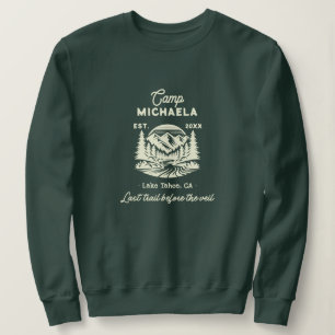 Camping Junggesellinnenabschied Letzter Trail vor Sweatshirt
