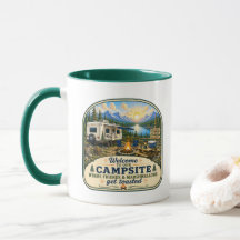 Camping-Kaffeetasse - Willkommen in unserem Campin