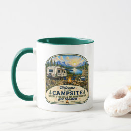 Camping-Kaffeetasse - Willkommen in unserem Campin Tasse