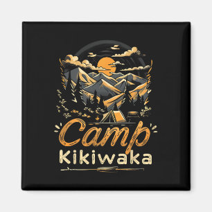Camping Kikiwaka Camper Wander Zelt Wald Berg  Magnet