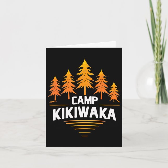 Camping Kikiwaka Sommercampingwald Wandern im Frei Karte (Vorderseite)
