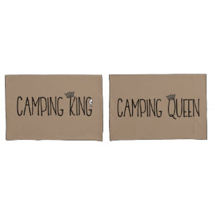 "Camping King and Camping Queen" Kissenbezug