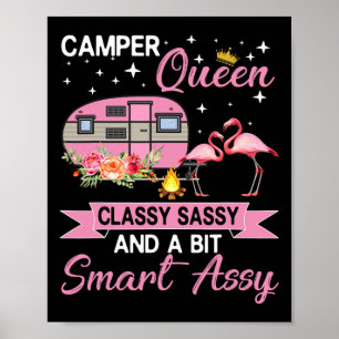 Camping-Königin Cly Sy Smart Y Camping Rv Geschenk Poster