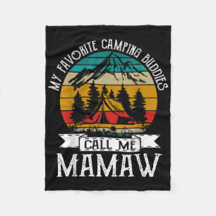 Camping-Kumpels nennen mich Camping Mamaw Camper Fleecedecke