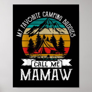 Camping-Kumpels nennen mich Camping-Oma Camper Poster