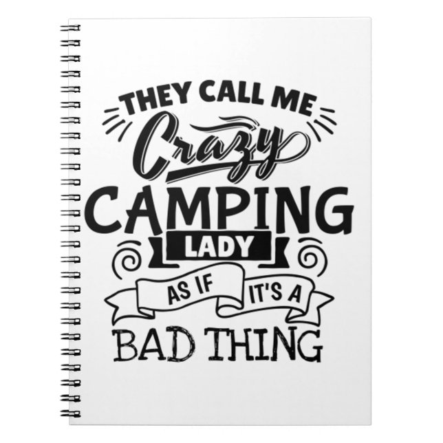 Camping Lady Notizblock (Vorderseite)