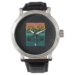 Camping Lagerfeuer Zelt Retro Armbanduhr