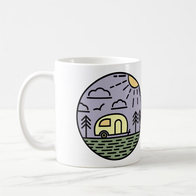 Camping Lagerfeuergebirge wandern, wandern Kaffeetasse (Links)