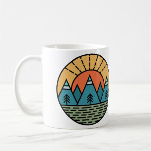 Camping Lagerfeuergebirge wandern, wandern Kaffeetasse