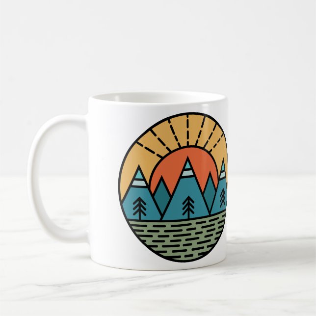 Camping Lagerfeuergebirge wandern, wandern Kaffeetasse (Links)