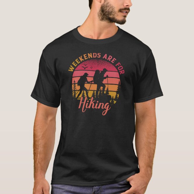 Camping Lagerfeuergebirge wandern, wandern T-Shirt (Vorderseite)