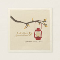 Camping Lantern Hochzeit im Herbst Napkins