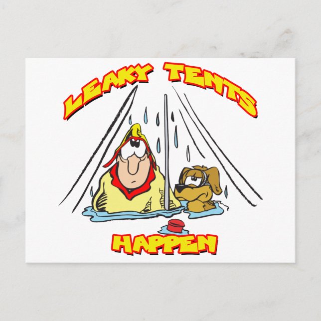 Camping-LeakyZents Postkarte (Vorderseite)