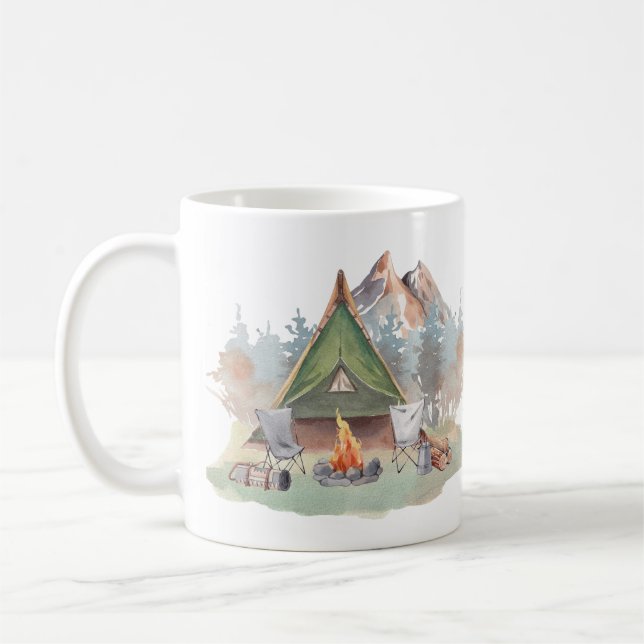 Camping-Leben Kaffeetasse (Links)