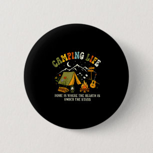Camping-Leben Zuhause ist dort, wo das Herz unter  Button
