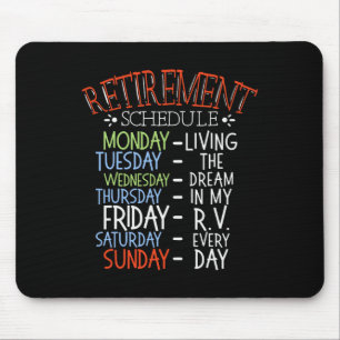 Camping-Lebens-Rentnerplan Van Rv Camper Ventilato Mousepad