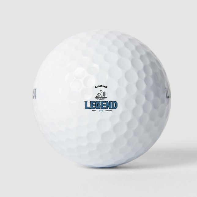 Camping Legend seit ewig Golfball (Vorderseite)
