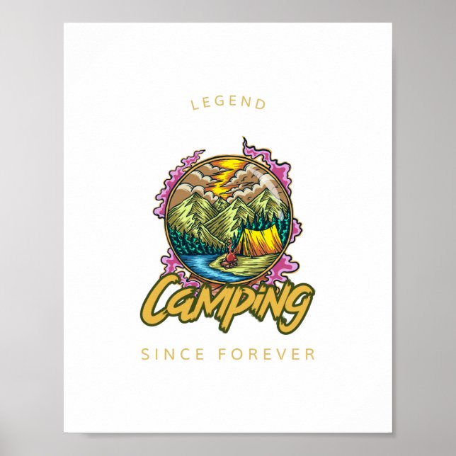 Camping Legend seit ewig Poster (Vorne)