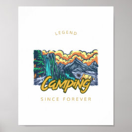 Camping Legend seit ewig Poster
