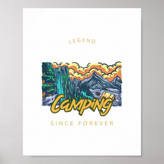 Camping Legend seit ewig Poster (Vorne)