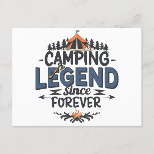 Camping Legend seit ewig Postkarte