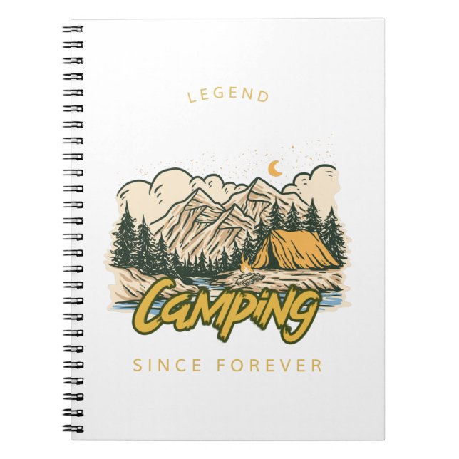 Camping Legend Since Forever Notizblock (Vorderseite)