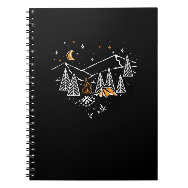 Camping Liebe Wandern Natur Wildbahn Notizblock (Vorderseite)