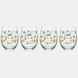 Camping Life Weinglas Ohne Stiel