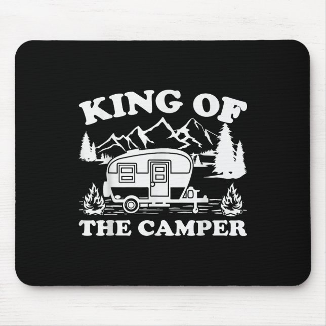 Camping Lover Camper Van King vom Camper Mousepad (Vorne)