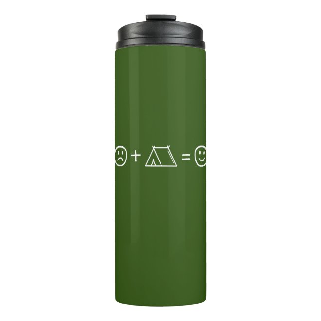 Camping macht dich glücklich thermosbecher (Vorderseite)