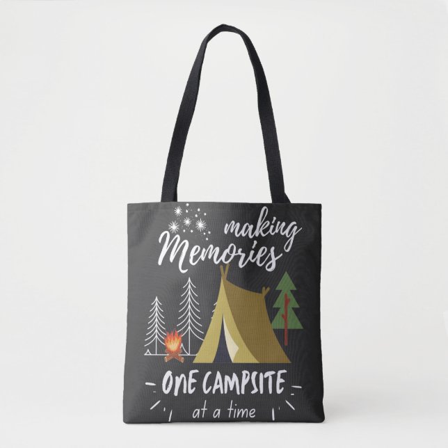 Camping macht Erinnerungen zu einem Campingplatz Tasche (Vorderseite)