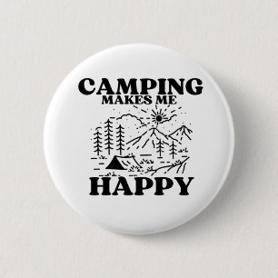Camping macht mich glücklich button