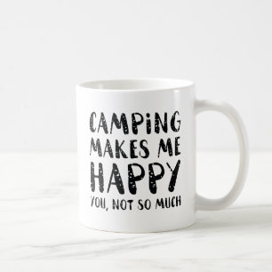 Camping macht mich glücklich kaffeetasse