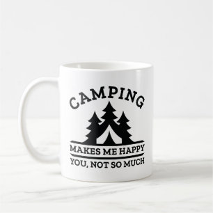 Camping macht mich glücklich kaffeetasse