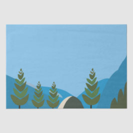 Camping macht mich zu einem lebendigen Camping Seidenpapier