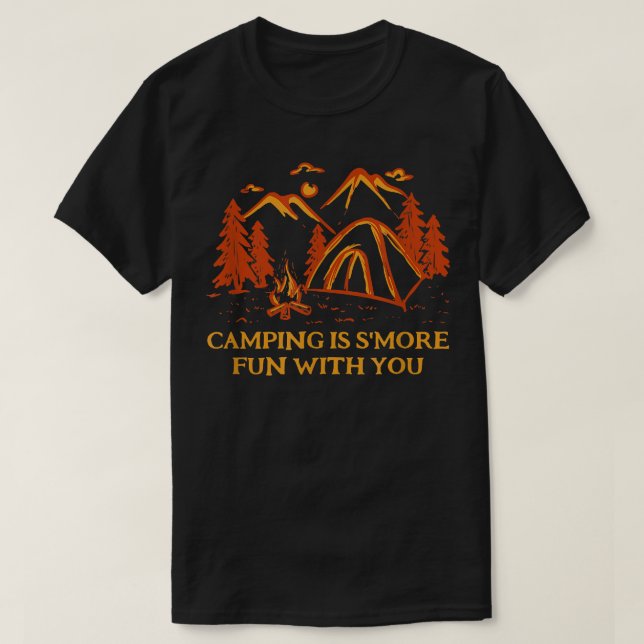 Camping macht Spaß mit dem Campingplatz Camper Paa T-Shirt (Design vorne)
