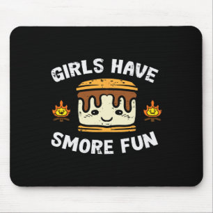 Camping Mädchen haben mehr Spaß Camper Mädchen Kin Mousepad