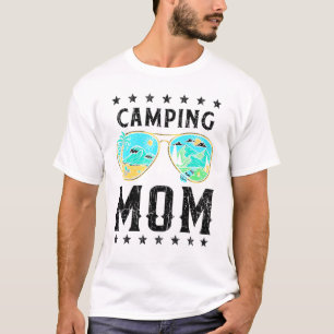 Camping Mama Retro Outdoor Grafik T-Shirt Happy Ca