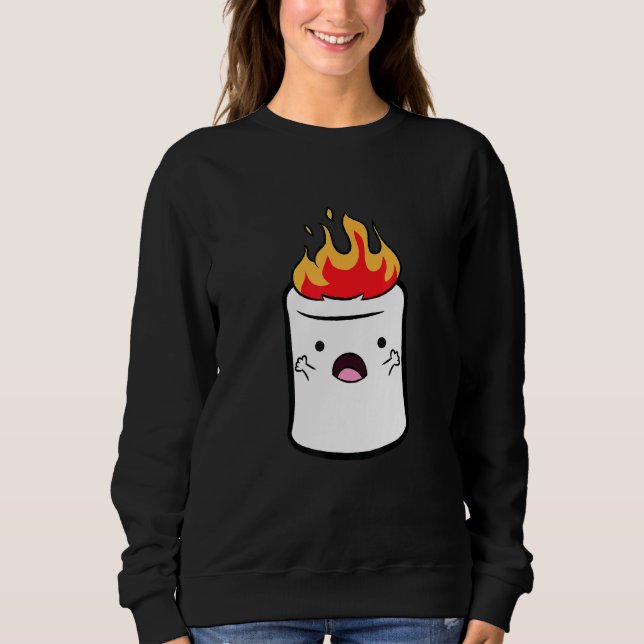Camping Marshmallow Liebe Marshmallows Sweatshirt (Vorderseite)