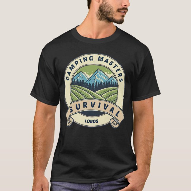 Camping Masters Survival Lords vintage T-Shirt (Vorderseite)
