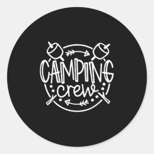 Camping Matching-Shirts für Family Camper Group Ca Runder Aufkleber