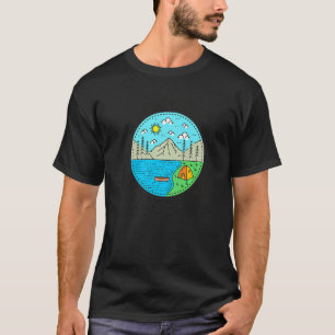 Camping "Mein glücklicher Platz am Waiau-See" T-Shirt
