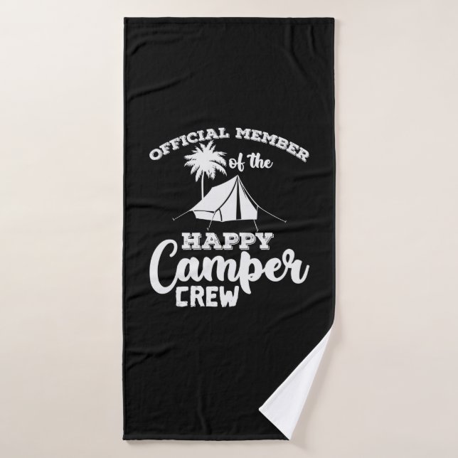 Camping "Membre officiel de l'équipage de bonne vo (Serviette de bain)