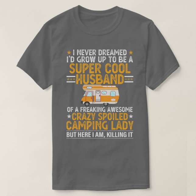 Camping Men Funny Valentinstag Camping T-Shirt (Design vorne)